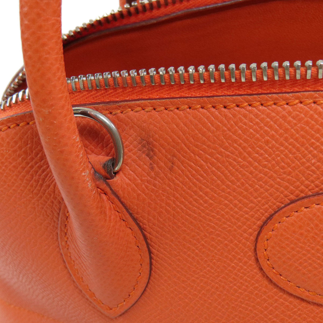 HERMES Handbag Epsom Orange Bolide 27 Orange SilverMetal Women Used Authentic