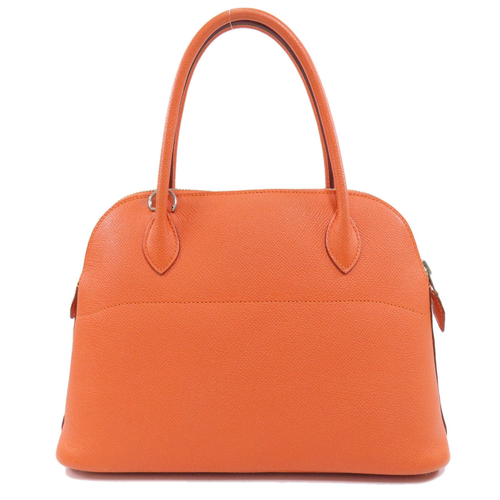 HERMES Handbag Epsom Orange Bolide 27 Orange SilverMetal Women Used Authentic