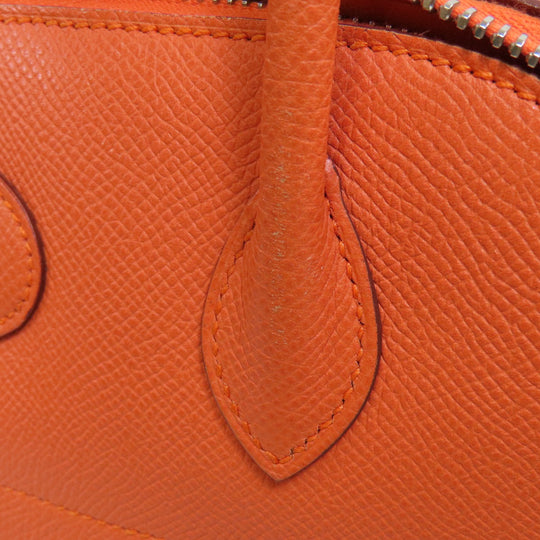 HERMES Handbag Epsom Orange Bolide 27 Orange SilverMetal Women Used Authentic