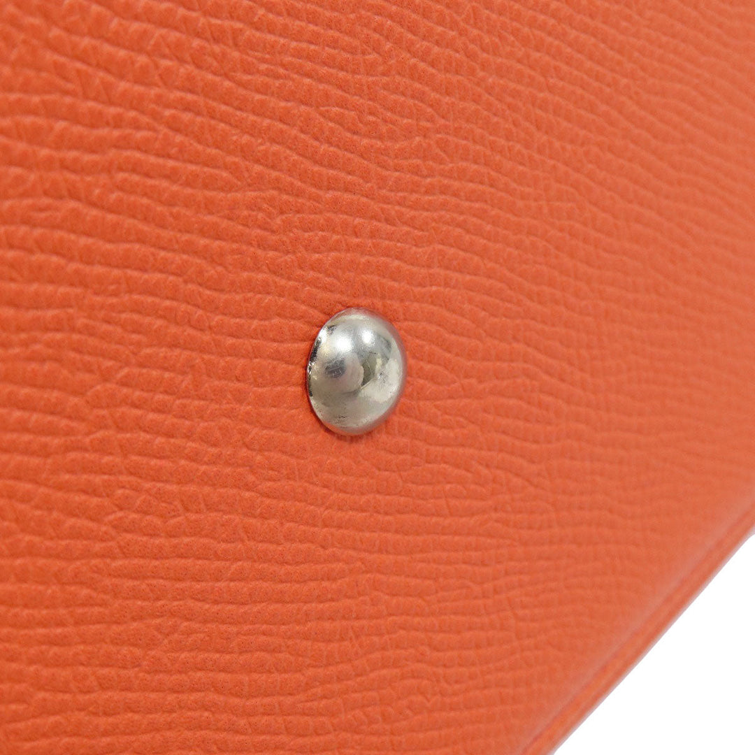 HERMES Handbag Epsom Orange Bolide 27 Orange SilverMetal Women Used Authentic