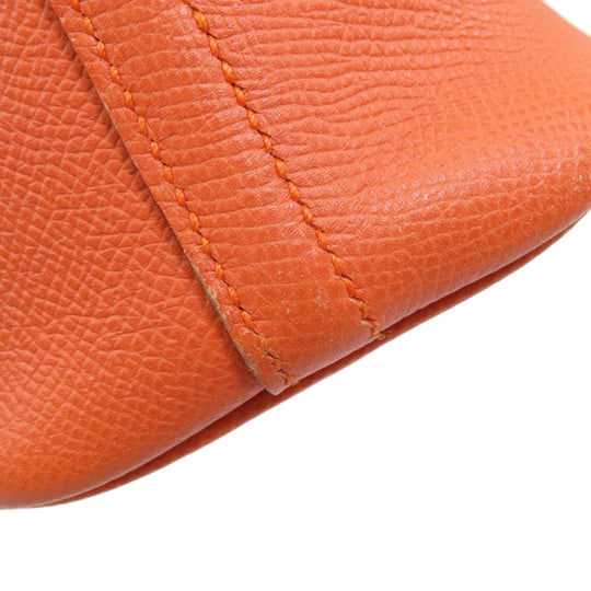 HERMES Handbag Epsom Orange Bolide 27 Orange SilverMetal Women Used Authentic