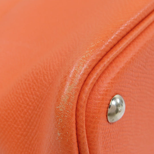 HERMES Handbag Epsom Orange Bolide 27 Orange SilverMetal Women Used Authentic