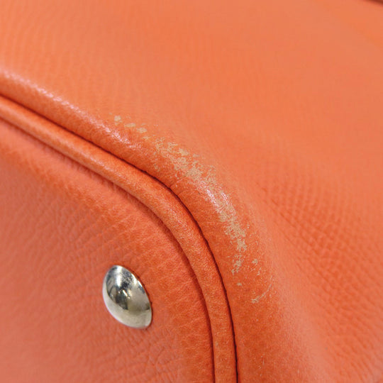 HERMES Handbag Epsom Orange Bolide 27 Orange SilverMetal Women Used Authentic