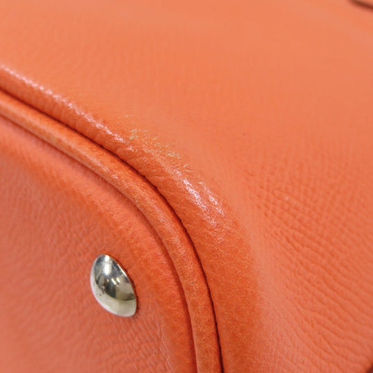 HERMES Handbag Epsom Orange Bolide 27 Orange SilverMetal Women Used Authentic
