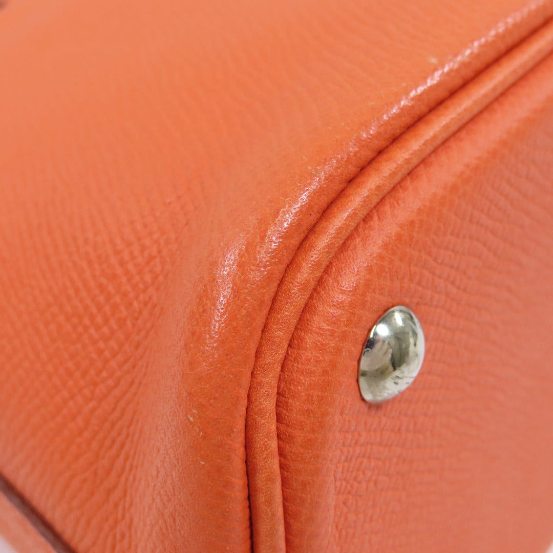 HERMES Handbag Epsom Orange Bolide 27 Orange SilverMetal Women Used Authentic