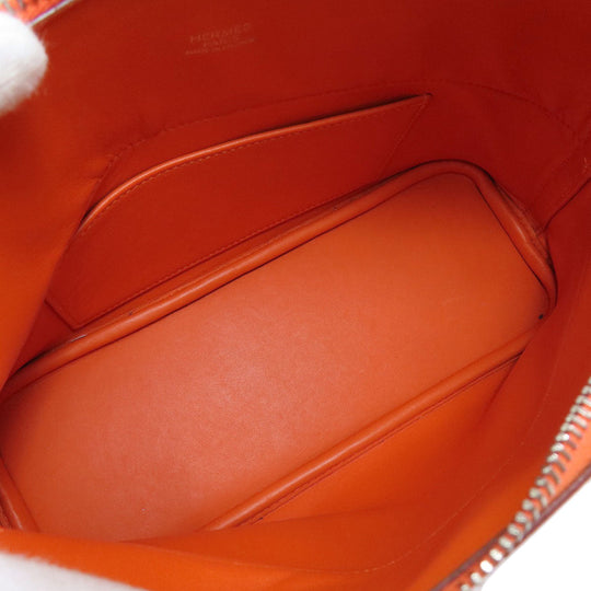 HERMES Handbag Epsom Orange Bolide 27 Orange SilverMetal Women Used Authentic