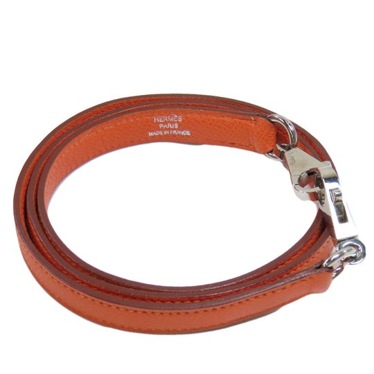 HERMES Handbag Epsom Orange Bolide 27 Orange SilverMetal Women Used Authentic
