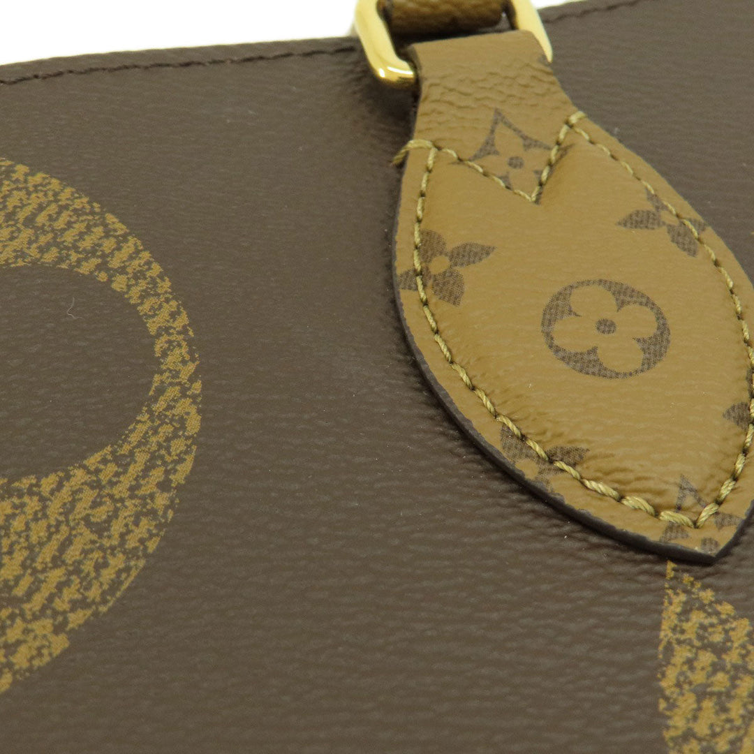 LOUIS VUITTON Tote Bag M44576 Monogram reverse Brown On the Go GM Giant Monogram