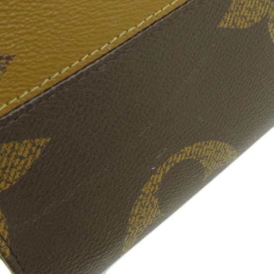 LOUIS VUITTON Tote Bag M44576 Monogram reverse Brown On the Go GM Giant Monogram