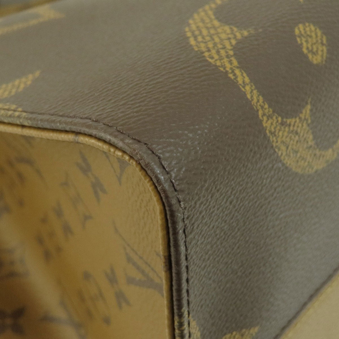 LOUIS VUITTON Tote Bag M44576 Monogram reverse Brown On the Go GM Giant Monogram