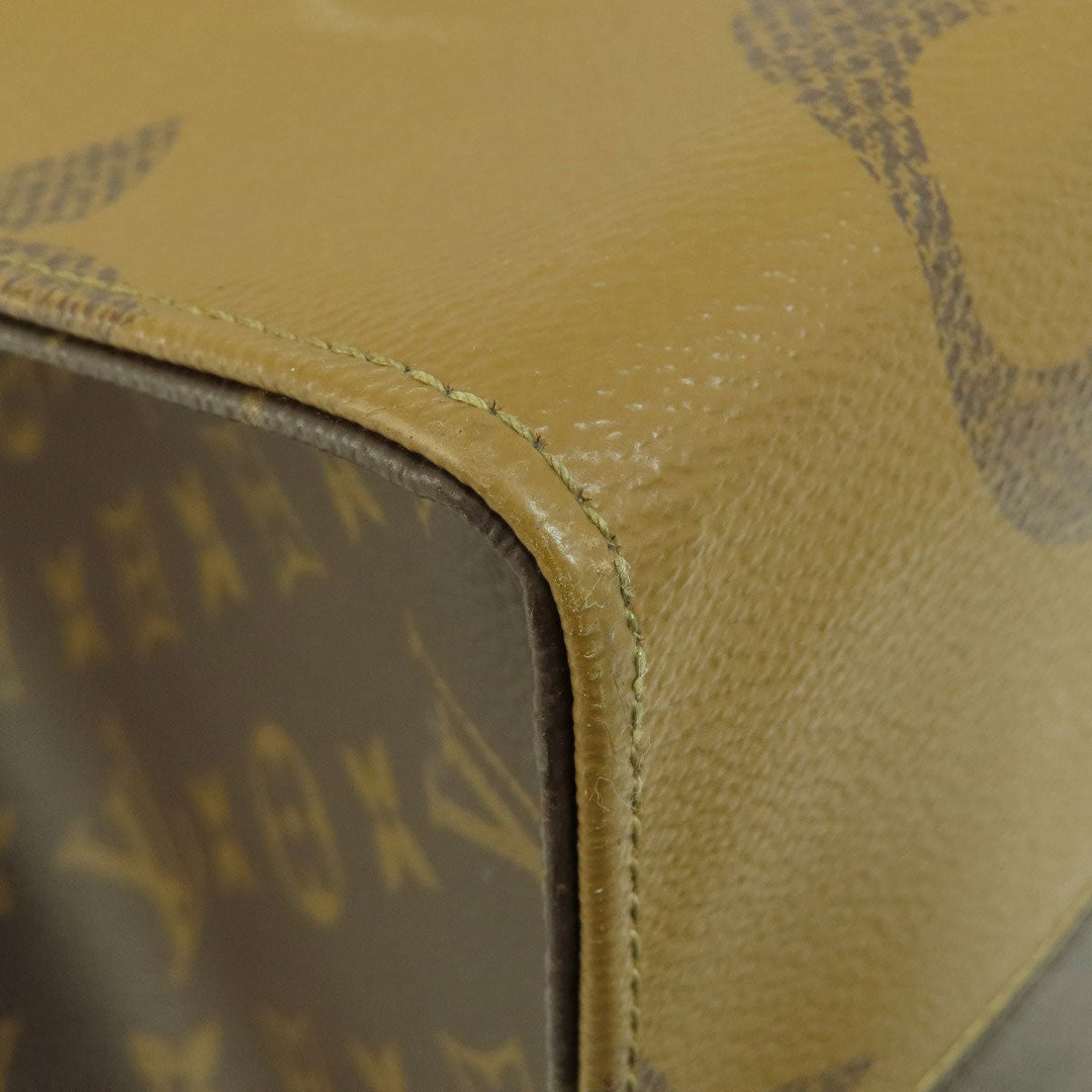 LOUIS VUITTON Tote Bag M44576 Monogram reverse Brown On the Go GM Giant Monogram