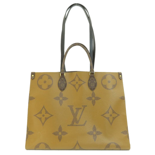 LOUIS VUITTON Tote Bag M44576 Monogram reverse Brown On the Go GM Giant Monogram
