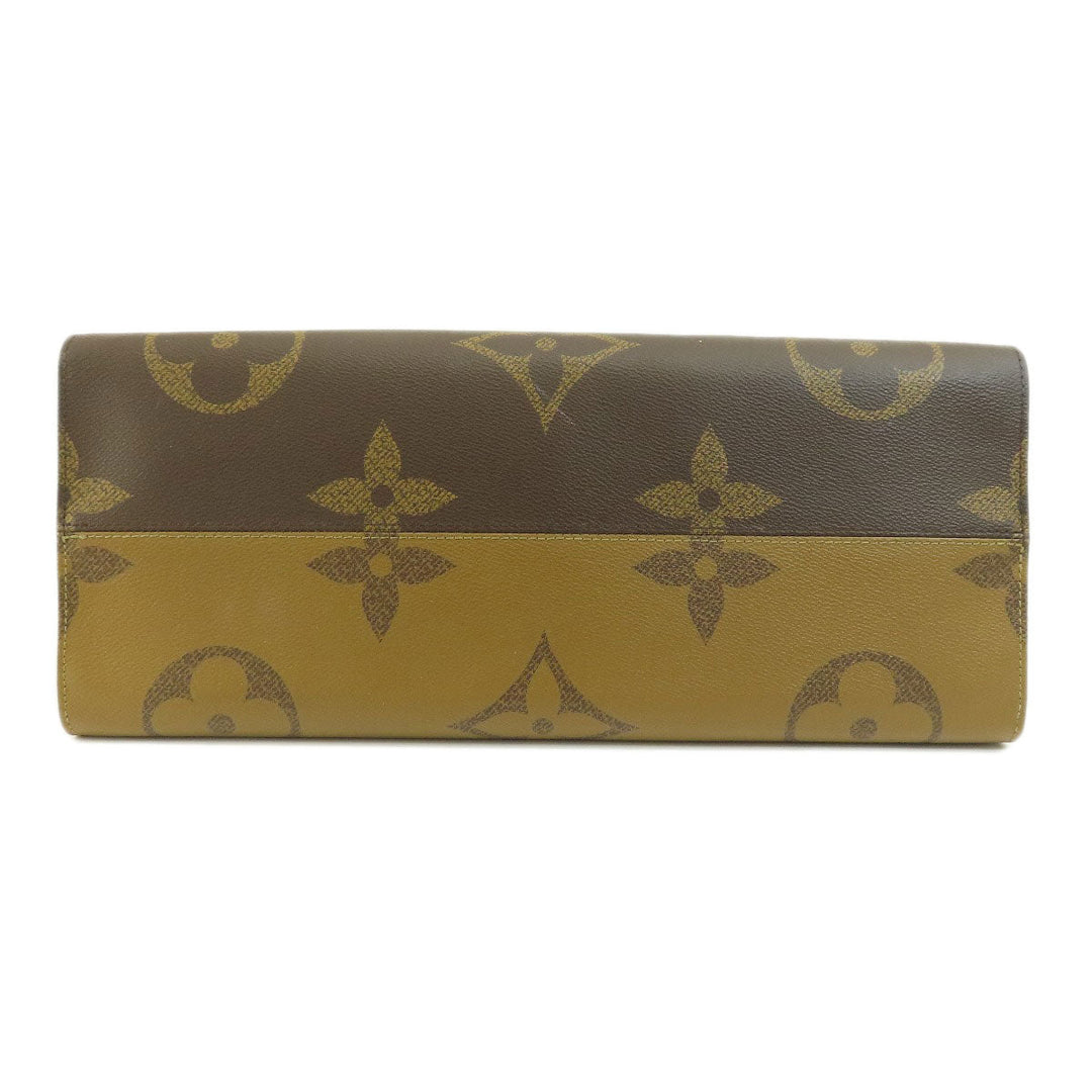 LOUIS VUITTON Tote Bag M44576 Monogram reverse Brown On the Go GM Giant Monogram