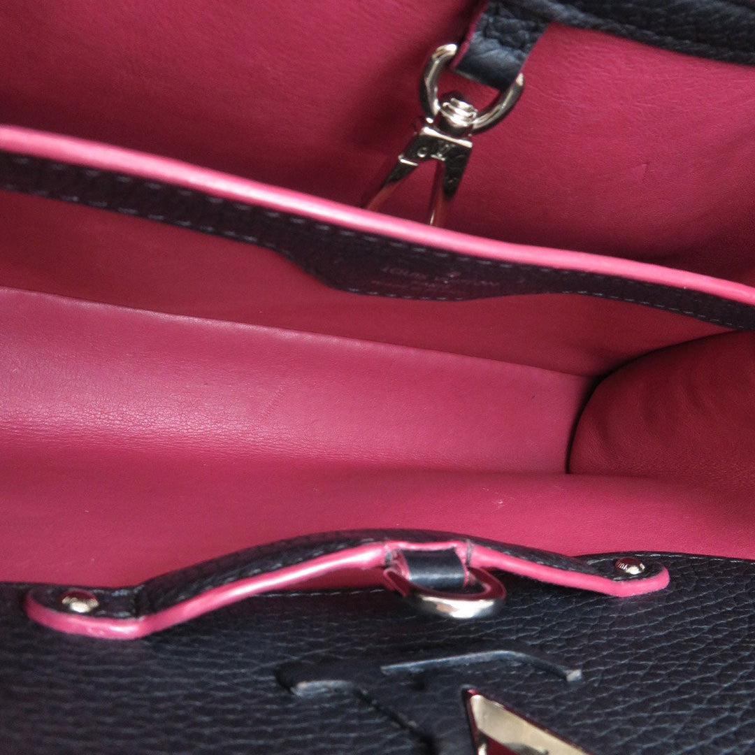 LOUIS VUITTON Handbag Ｍ94517 Taurillon Clemence Leather Navy Capsine BB