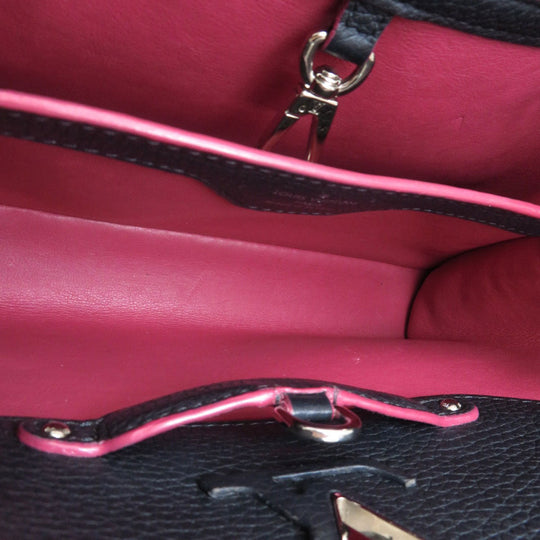 LOUIS VUITTON Handbag Ｍ94517 Taurillon Clemence Leather Navy Capsine BB