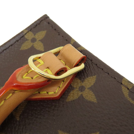 LOUIS VUITTON Handbag M69442 Monogram canvas Brown Petite Sac Plat Monogram Women Used Authentic