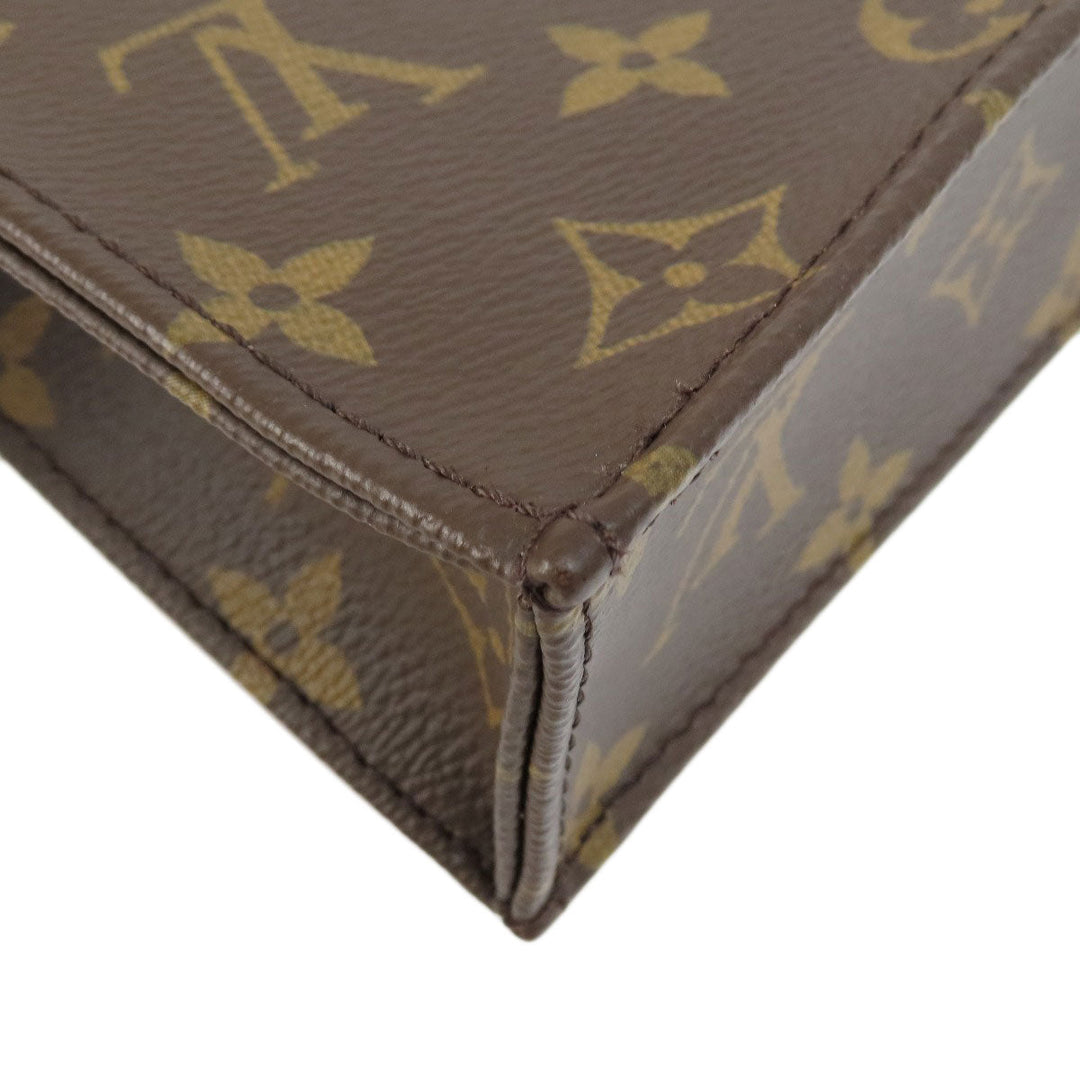 LOUIS VUITTON Handbag M69442 Monogram canvas Brown Petite Sac Plat Monogram Women Used Authentic