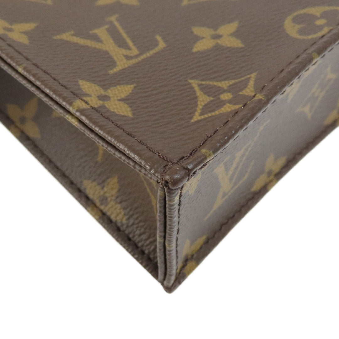 LOUIS VUITTON Handbag M69442 Monogram canvas Brown Petite Sac Plat Monogram Women Used Authentic