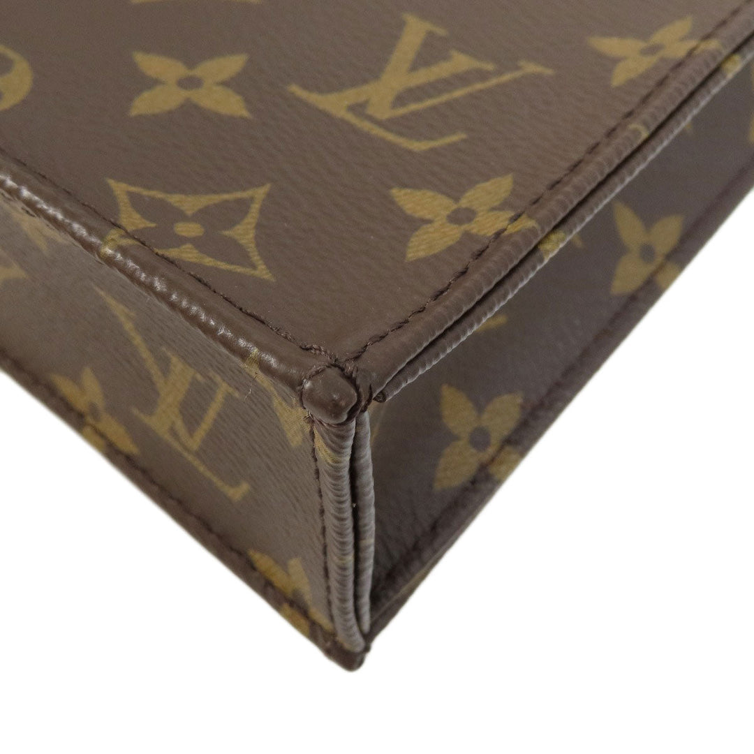 LOUIS VUITTON Handbag M69442 Monogram canvas Brown Petite Sac Plat Monogram Women Used Authentic
