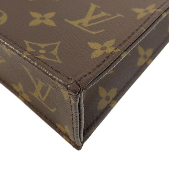 LOUIS VUITTON Handbag M69442 Monogram canvas Brown Petite Sac Plat Monogram Women Used Authentic