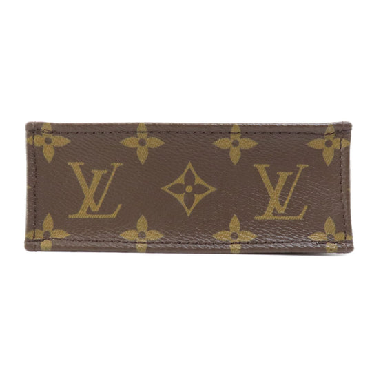 LOUIS VUITTON Handbag M69442 Monogram canvas Brown Petite Sac Plat Monogram Women Used Authentic