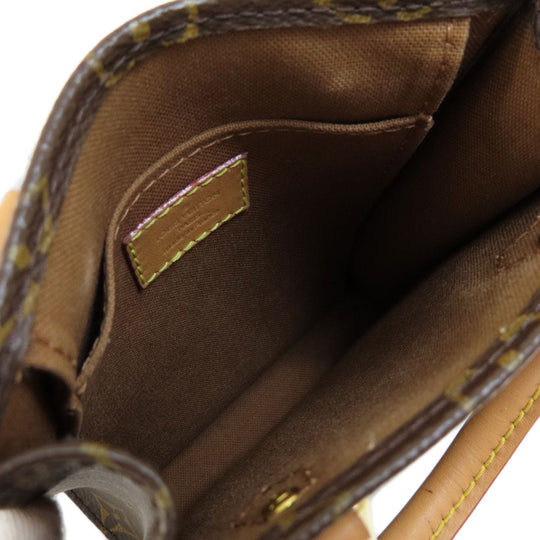 LOUIS VUITTON Handbag M69442 Monogram canvas Brown Petite Sac Plat Monogram Women Used Authentic