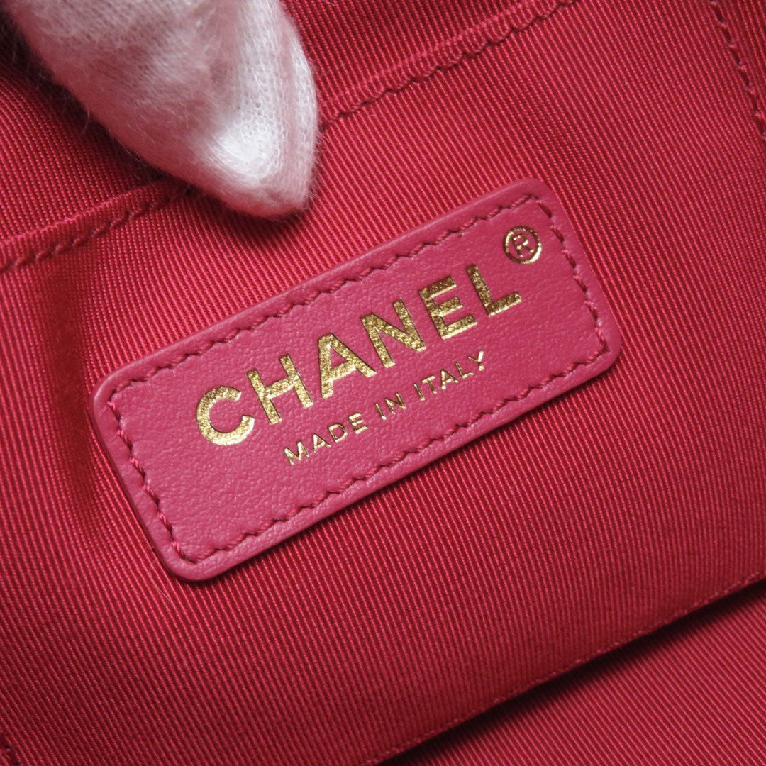 CHANEL Shoulder Bag Calfskin black Drawstring Bag ChainShoulder COCO Mark Gold Metal