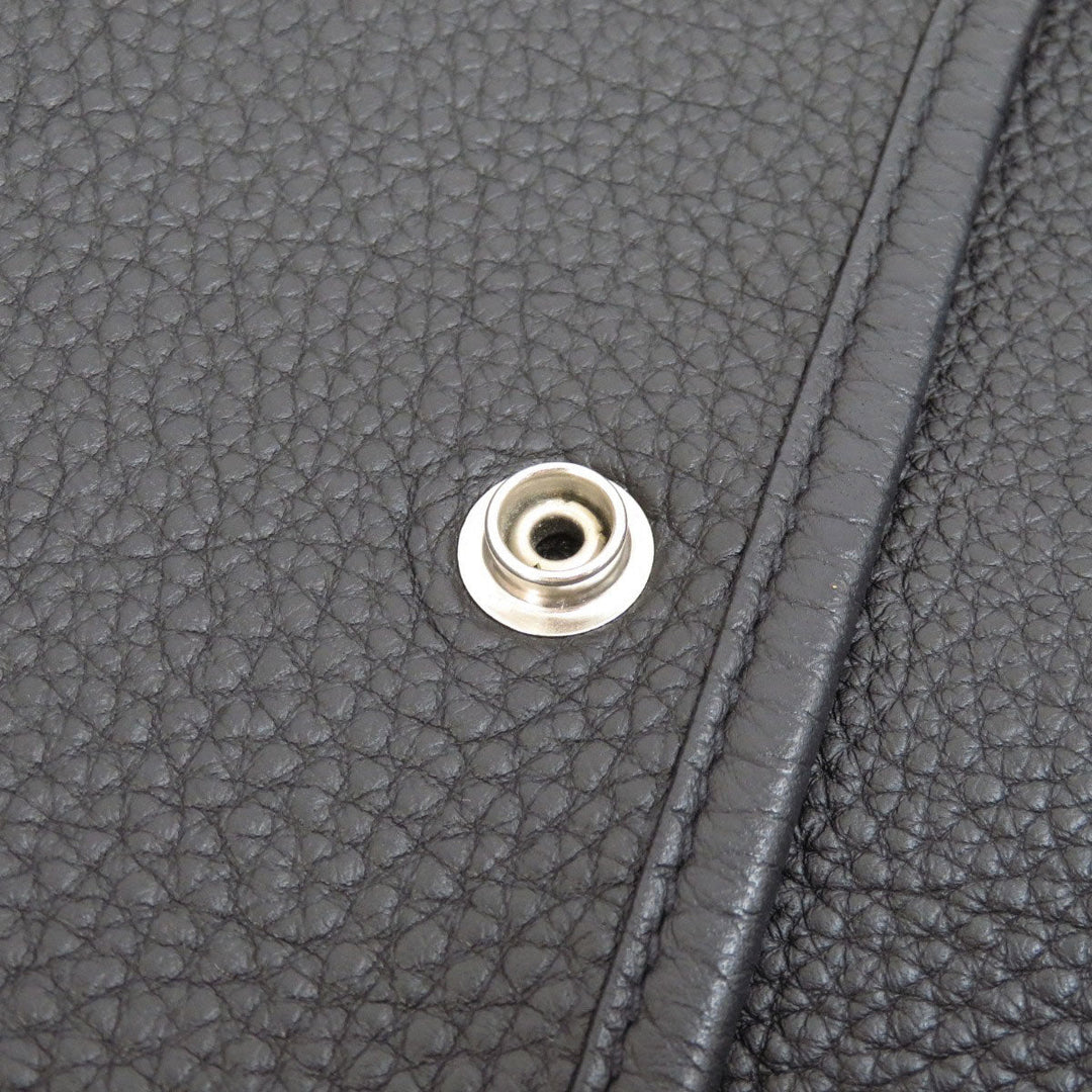 HERMES Shoulder Bag Togo black Evelyn 3 Black SilverMetal Women Used Authentic