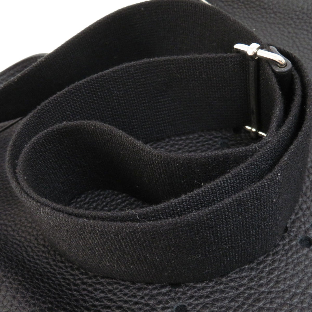 HERMES Shoulder Bag Togo black Evelyn 3 Black SilverMetal Women Used Authentic