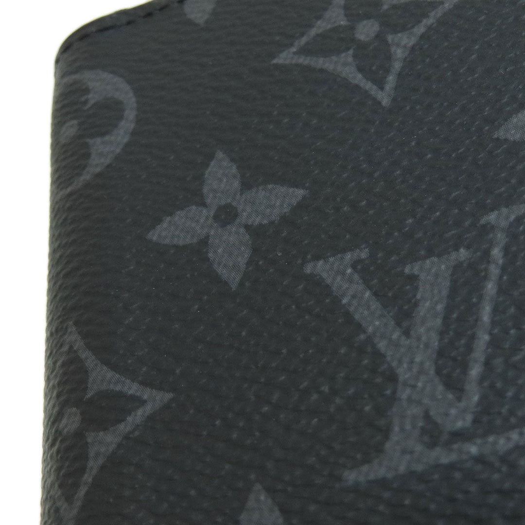 LOUIS VUITTON Long Wallet Purse M62295 Monogram Eclipse black Zippy wallet Vertical