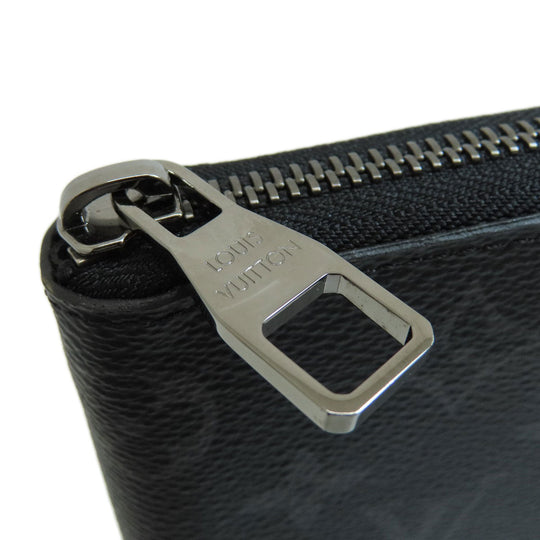 LOUIS VUITTON Long Wallet Purse M62295 Monogram Eclipse black Zippy wallet Vertical