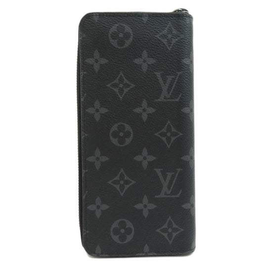 LOUIS VUITTON Long Wallet Purse M62295 Monogram Eclipse black Zippy wallet Vertical
