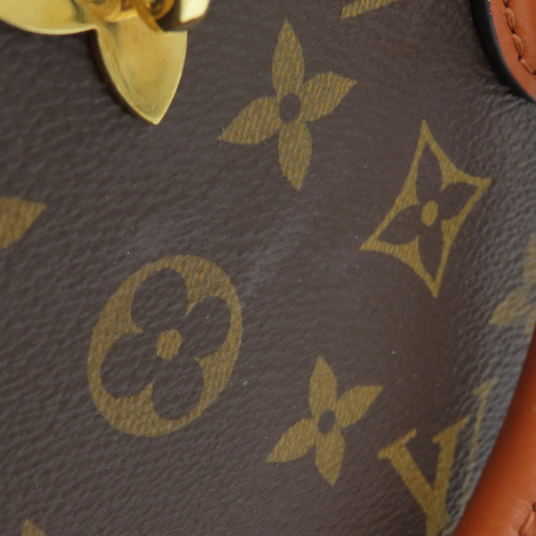 LOUIS VUITTON Handbag M43770 Monogram canvas Brown Flower Tote Monogram