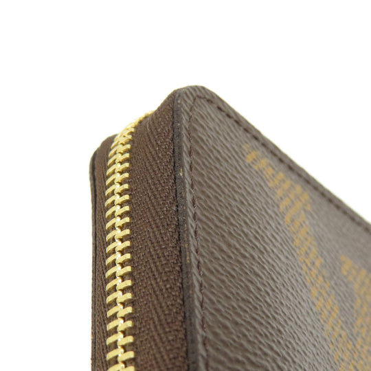LOUIS VUITTON Coin case M69354 Giant monogram canvas Brown Zippy coin purse Women Used Authentic