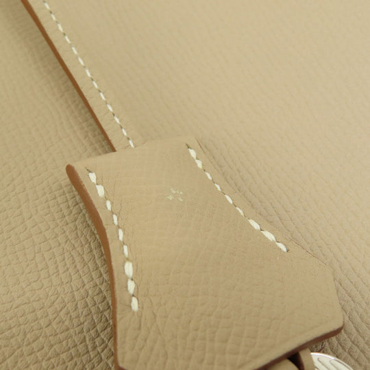HERMES Handbag Epsom beige Bolide Relax 35 Beige SilverMetal