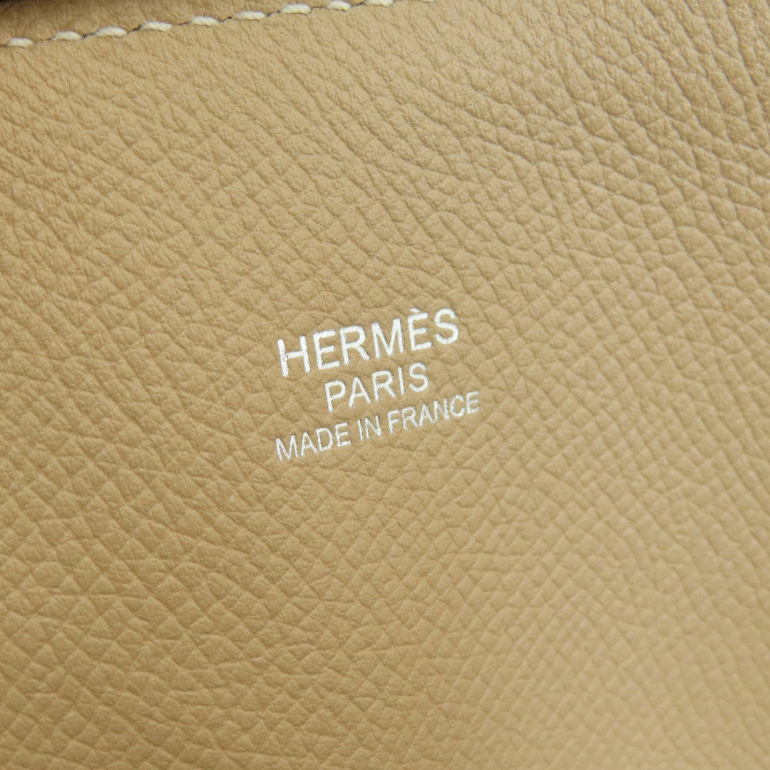 HERMES Handbag Epsom beige Bolide Relax 35 Beige SilverMetal