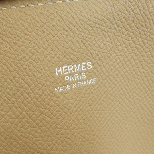 HERMES Handbag Epsom beige Bolide Relax 35 Beige SilverMetal