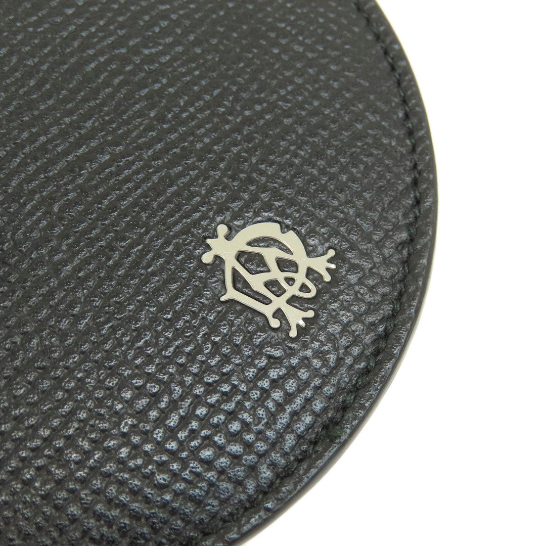 Dunhill Coin case leather black Round shape mens(Unisex) Used Authentic