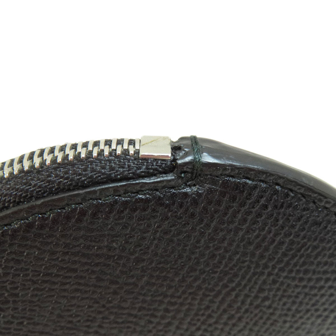 Dunhill Coin case leather black Round shape mens(Unisex) Used Authentic