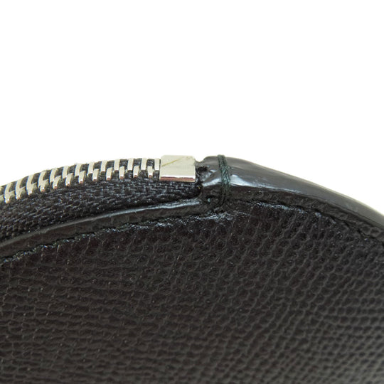 Dunhill Coin case leather black Round shape mens(Unisex) Used Authentic