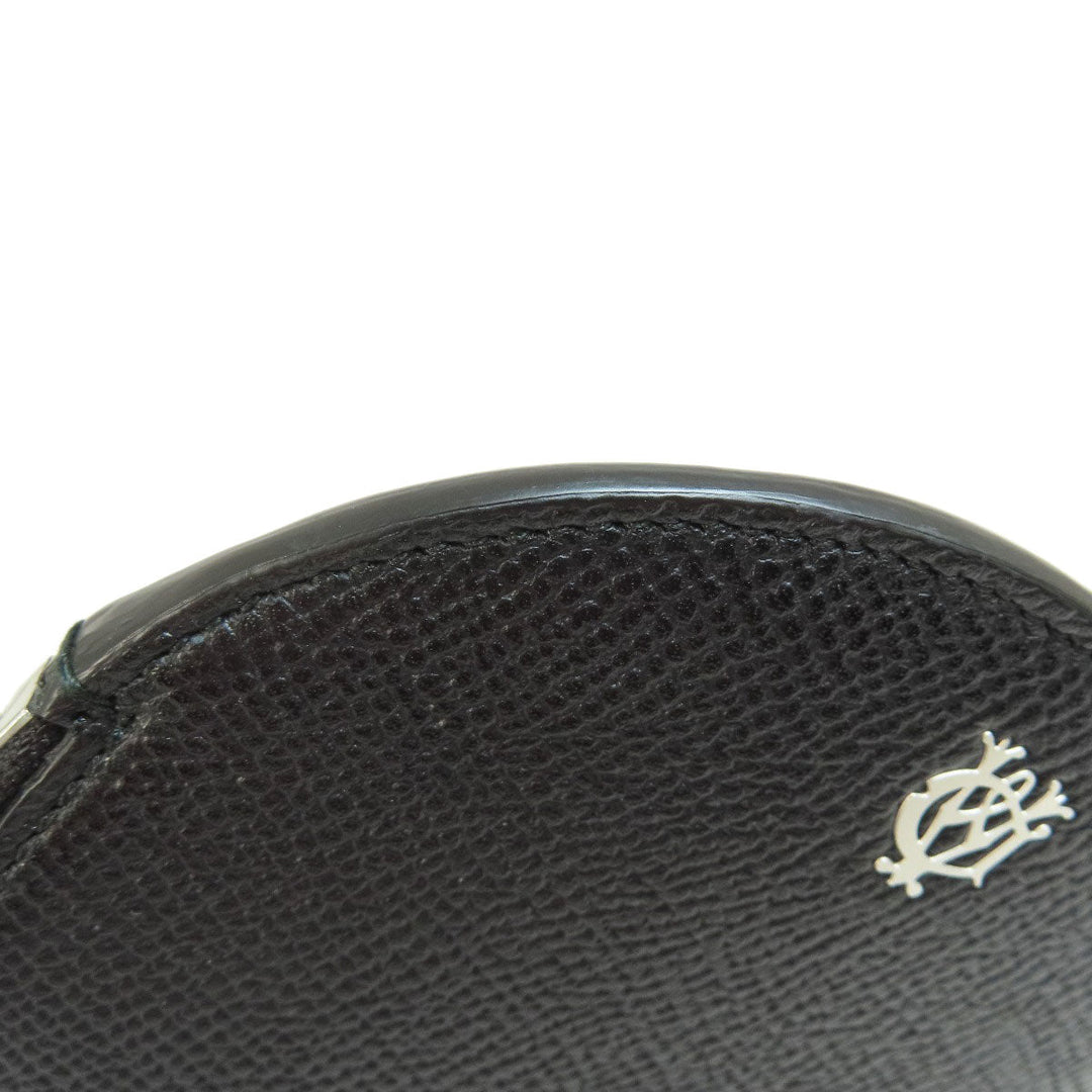 Dunhill Coin case leather black Round shape mens(Unisex) Used Authentic