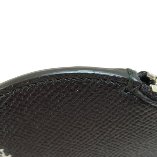 Dunhill Coin case leather black Round shape mens(Unisex) Used Authentic