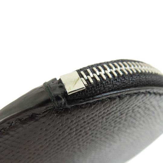 Dunhill Coin case leather black Round shape mens(Unisex) Used Authentic