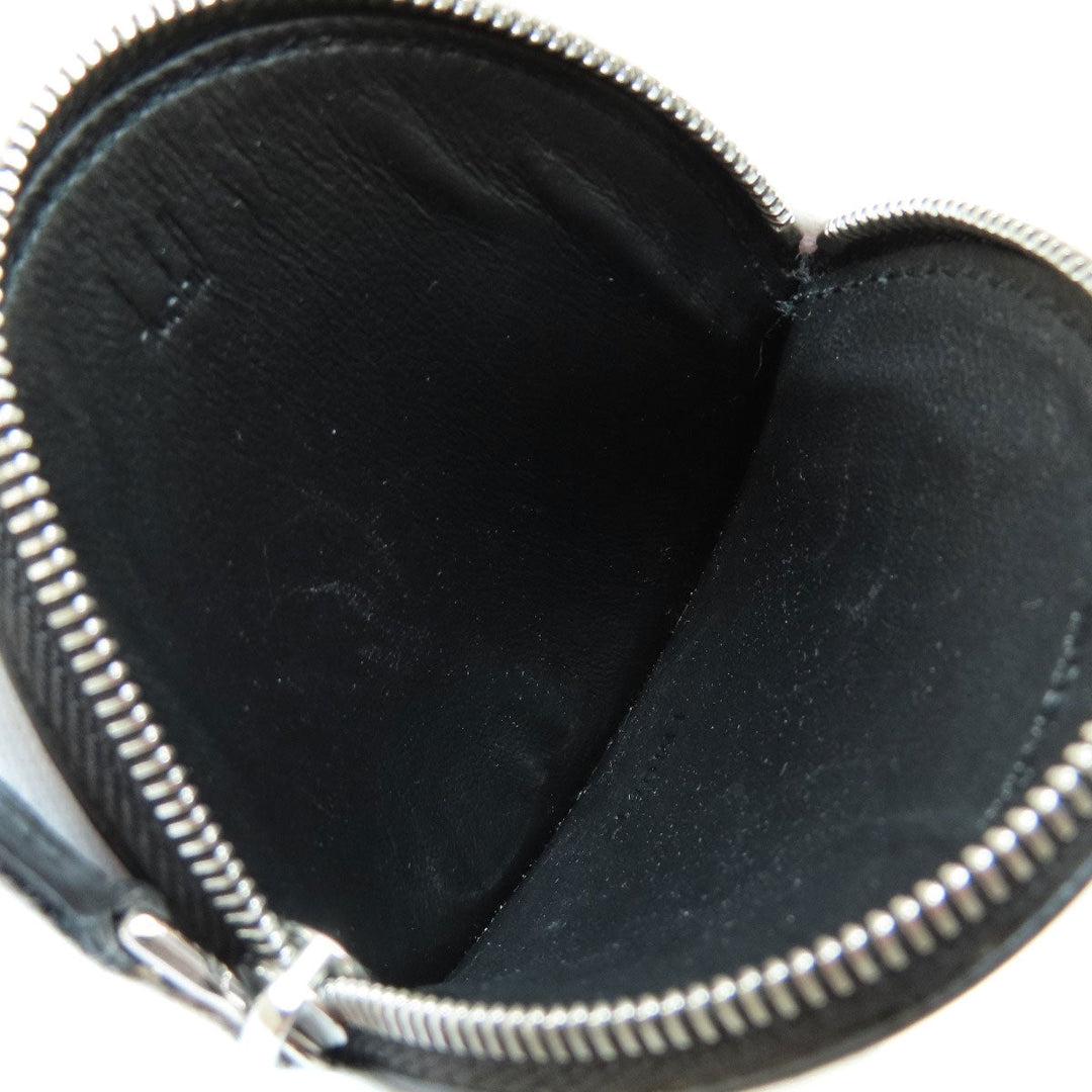 Dunhill Coin case leather black Round shape mens(Unisex) Used Authentic