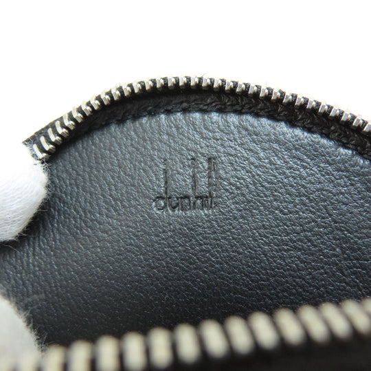 Dunhill Coin case leather black Round shape mens(Unisex) Used Authentic