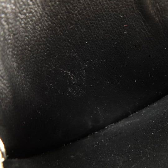 Dunhill Coin case leather black Round shape mens(Unisex) Used Authentic
