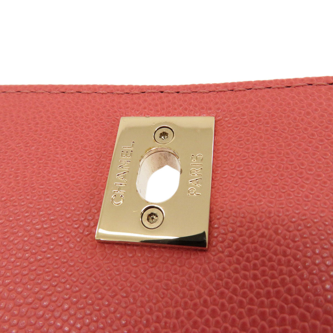 CHANEL Handbag Caviar skin pink Matelasse Gold Metal 2WAY