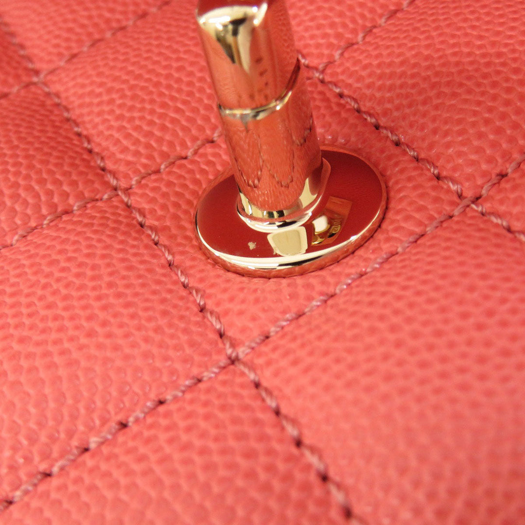 CHANEL Handbag Caviar skin pink Matelasse Gold Metal 2WAY
