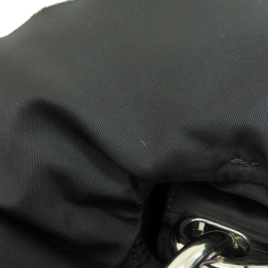PRADA Handbag Nylon black Frill