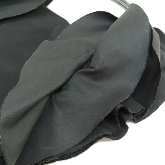 PRADA Handbag Nylon black Frill